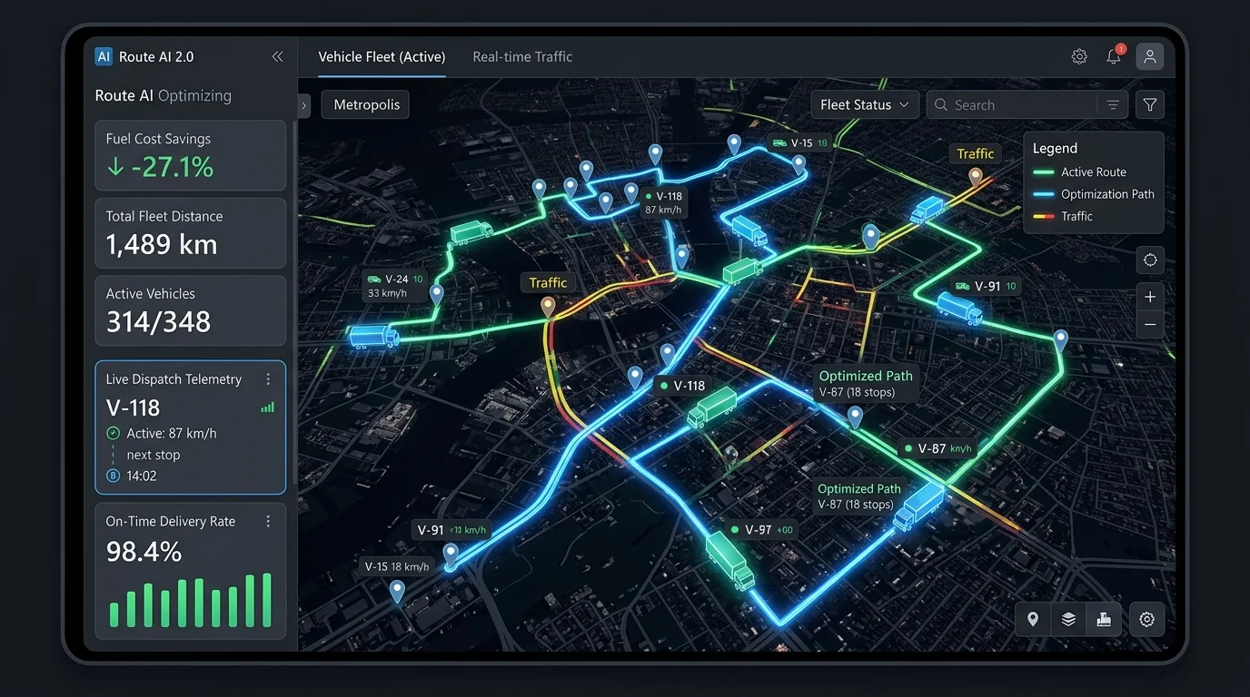 AI Route Optimizer that Cut Delivery Costs by 27% in 60 Days